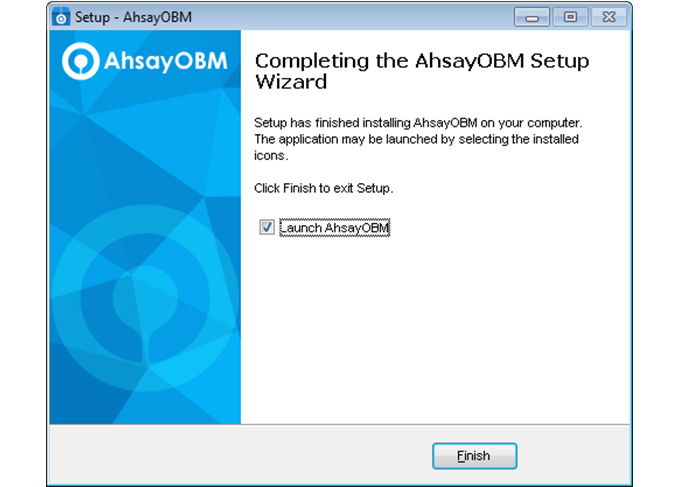 Install Ahsay to Windows
