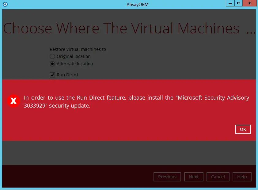 cannot-restore-hyperv-vm-with-rundirect-kb3033929-not-installed-01.png