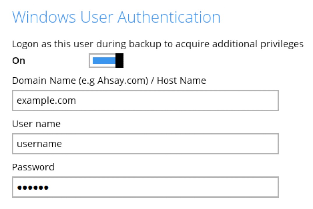 Windows User Authentication