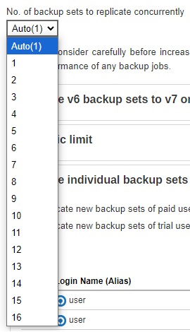 Select Backup Sets