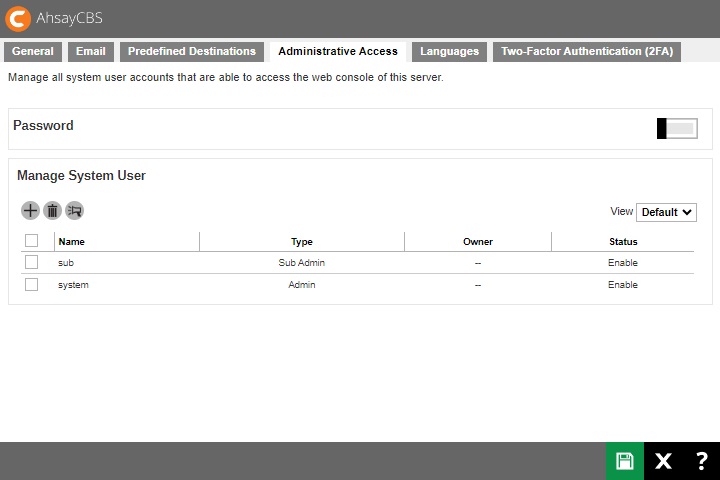 Administrative Access