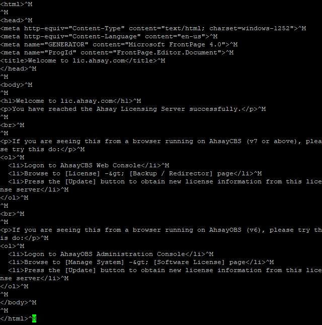 Ahsay License Server