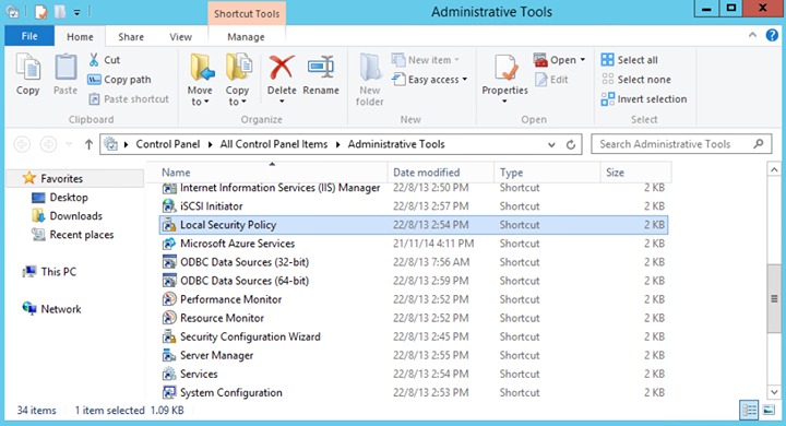 Administrative Tools