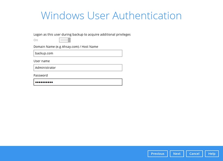 Windows User Authentication