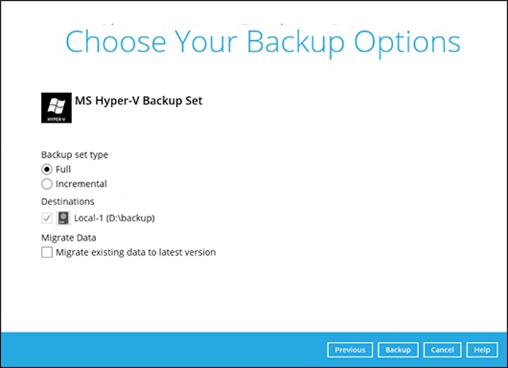 Backup Options