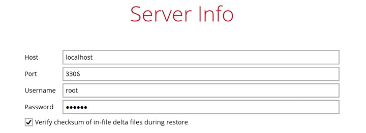 Server Info