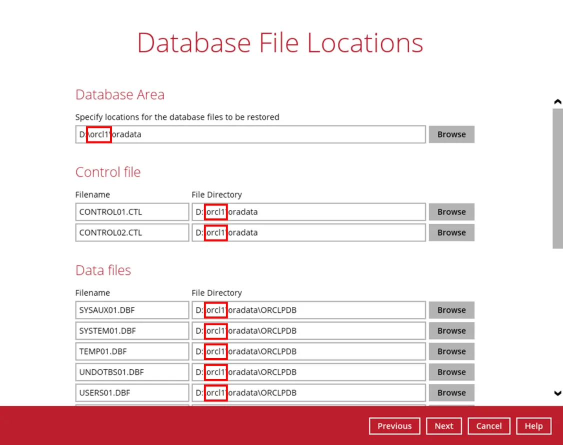 Database File Locations