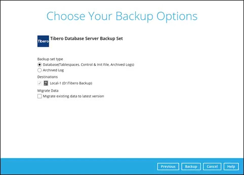 Backup Options