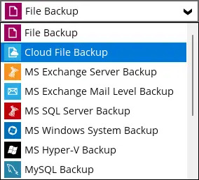 Create backup set