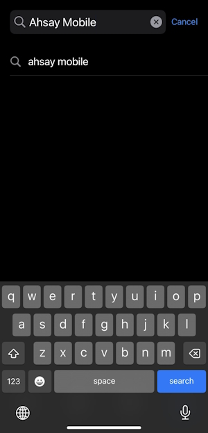 Search for Ahsay Mobile App