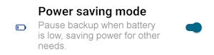 Power saving mode