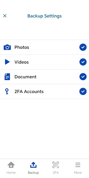 Migrate backup content