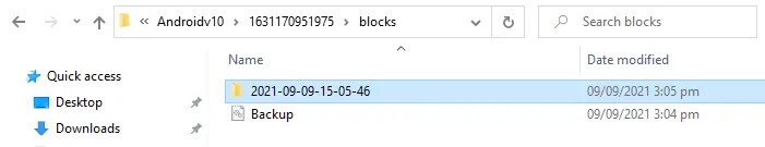 Mobile Backup Destination