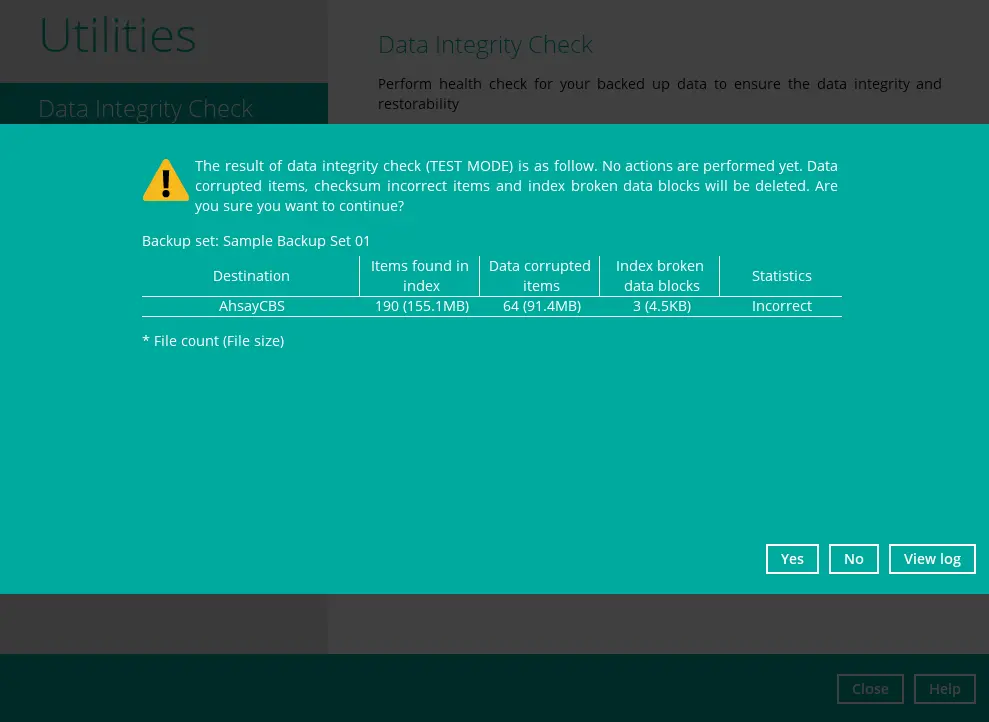 DIC with no data corruption