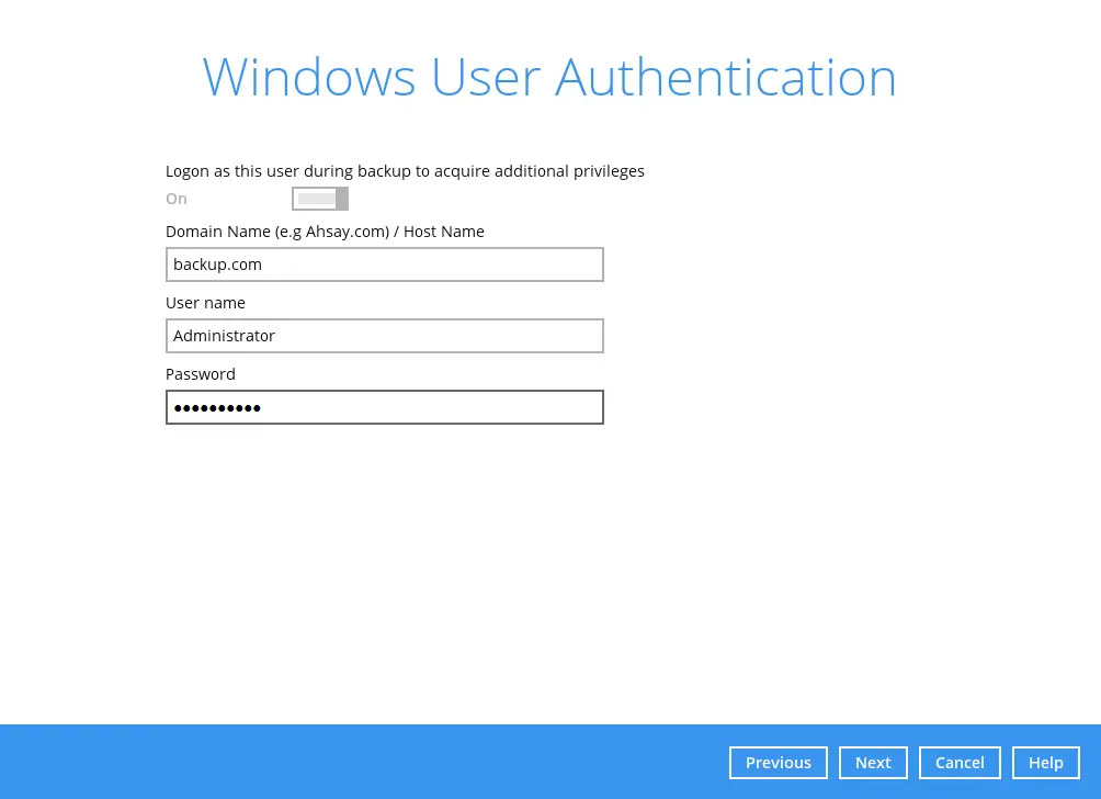 Windows User Authentication