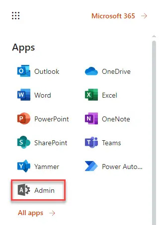 M365 Admin Center