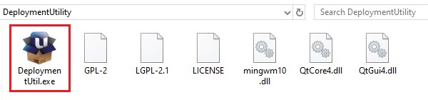 Deployment Utility exe file