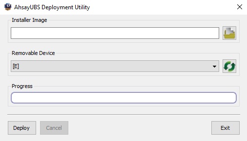 AhsayUBS Deployment Utility
