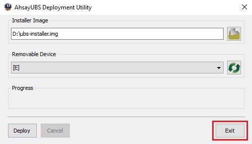 AhsayUBS Deployment Utility