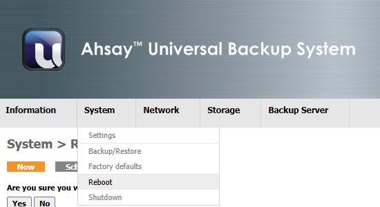 AhsayUBS WebAdmin