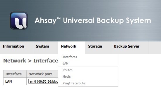 AhsayUBS WebAdmin