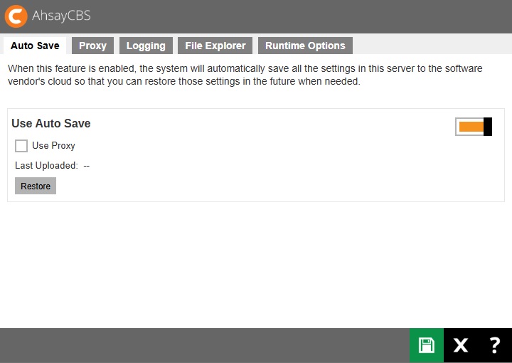 AhsayCBS Web Console
