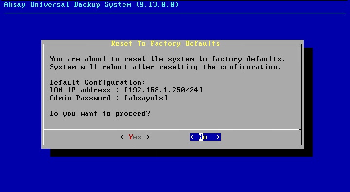 AhsayUBS System Management Console