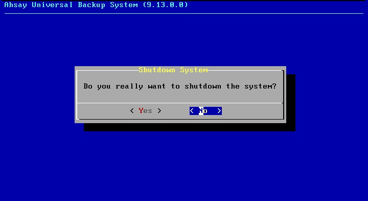 AhsayUBS System Management Console