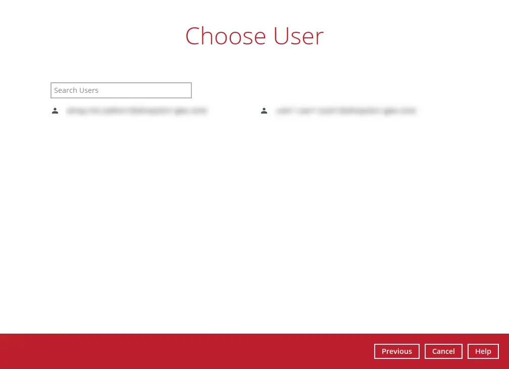 Choose User