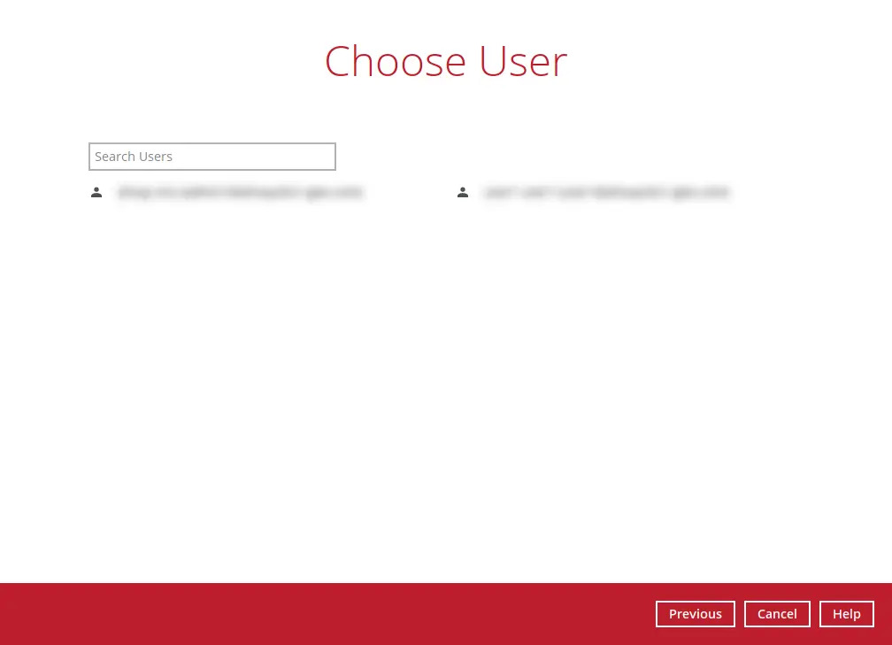 Choose User