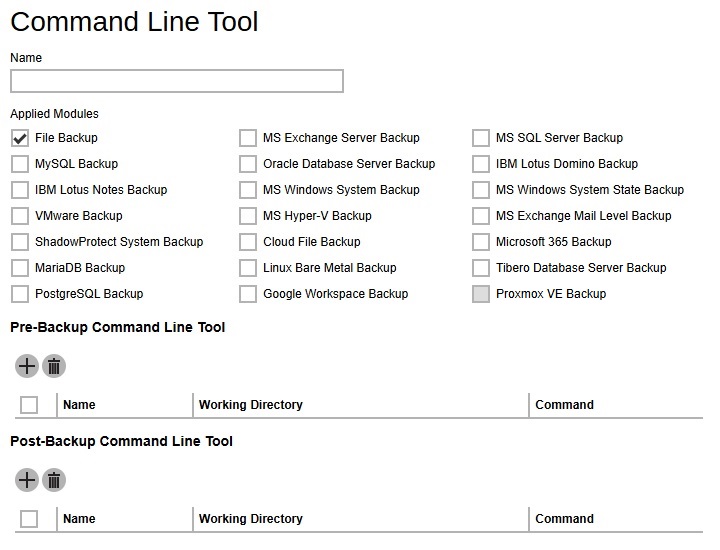 Command Line Tool Default Value