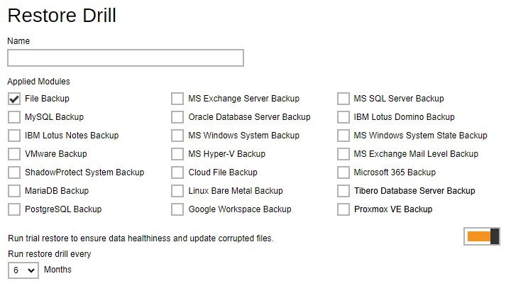 Restore Drill Default Values