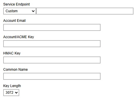 Custom Service Endpoint