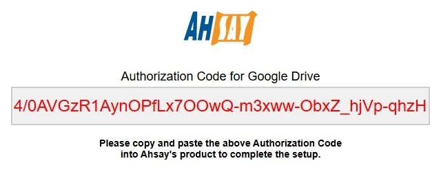 Authorization Code