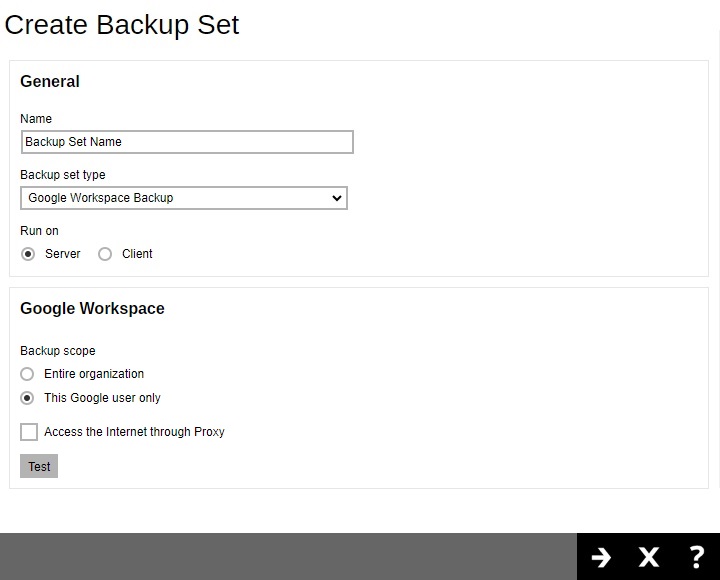 Backup Set for AhsayOBM