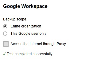 Test completed successfully