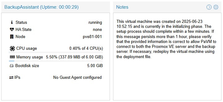 AVM Initializing Phase