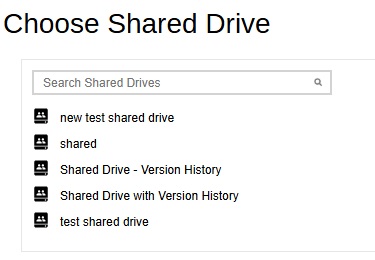 Alternate Shared Drive
