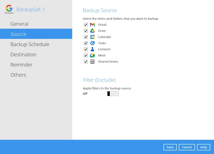 Google Workspace Backup Set