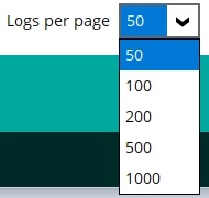 Logs per page