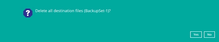 Delete All Backed Up Data