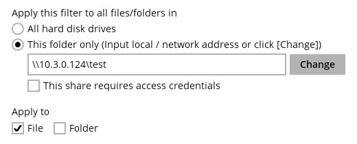 Filter Folders/Files