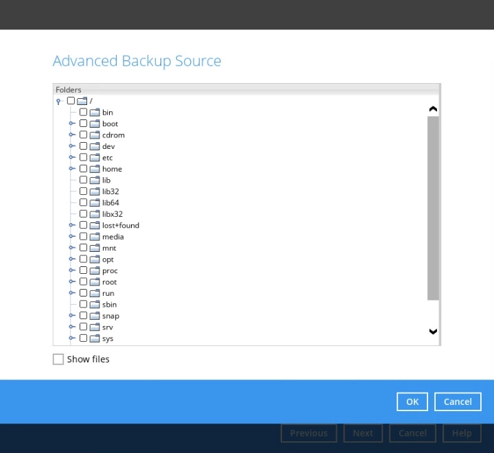Advanced Backup Source for Linux (GUI)