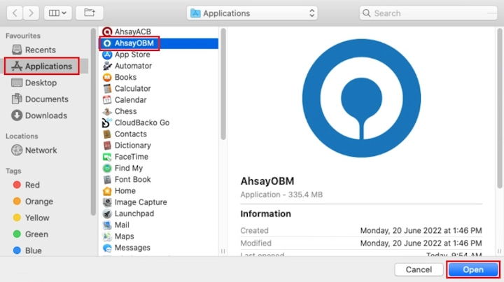 Add Full Disk Access