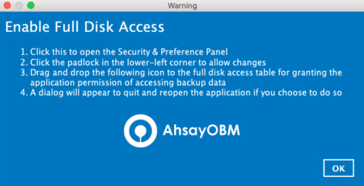 Full Disk Access